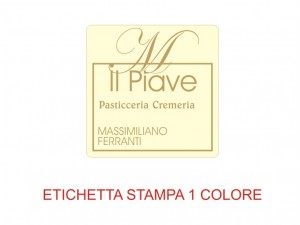 Etichette adesive per pasticcerie, bar, panetterie e gelaterie (mm 30x30)  (cod.39/I )